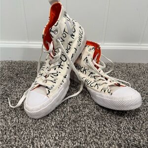 Converse UNT1TL3D Hi Not a Chuck White